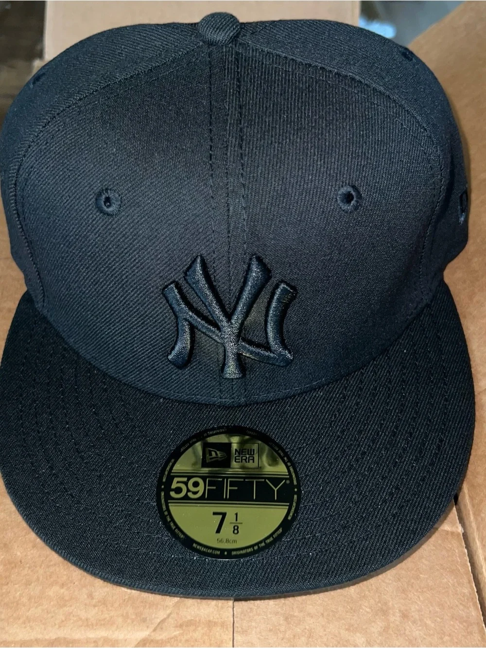 New York Yankees New Era Basic 59FIFTY Fitted Hat Black Size 7 1/8